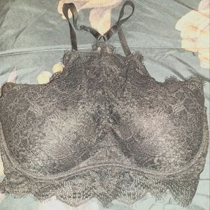 Victoria Secret's PINK Eyelash lace high neck push up bralette